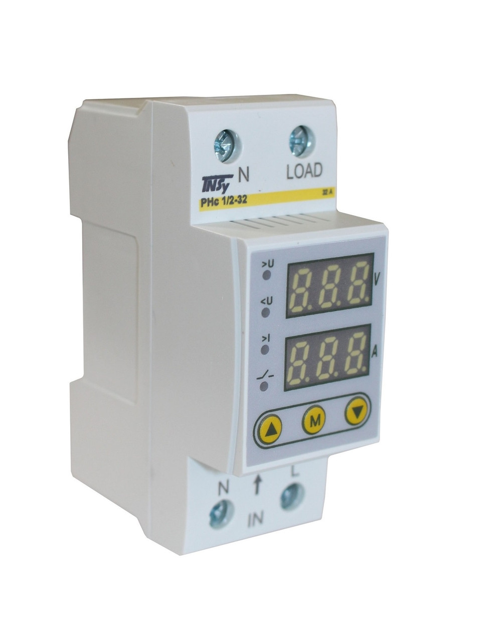 Реле РНс1/2-32 1ф 32А 2мод. 140/280В контроль напруги та струму, фото 1