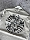 Костюм чоловічий літній світло-сірий футболка та шорти фірмовий Stone Island (Стон Айленд), фото 7