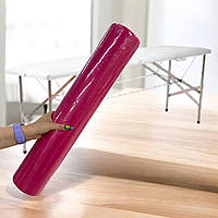 Одноразове простирадло в рулоні спанбонд 60 см × 100 м, 20 г/м² рожева