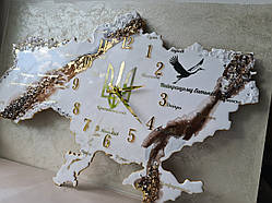 Годинник  Україна з епоксидної смоли