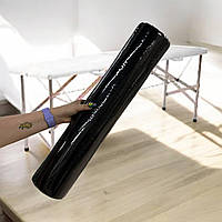 Одноразове простирадло в рулоні спанбонд 60 см × 100 м, 20 г/м² чорне