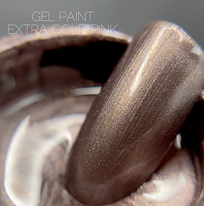 Гель-фарба для розпису на нігтях рожеве-золото CROOZ gel paint EXTRA GOLD PINK 5 г