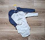 Бодіки боді з довгим рукавом (набір 2 шт.) Looney Tunes на хлопчика р.62-68, 2-6 місяців, фото 2