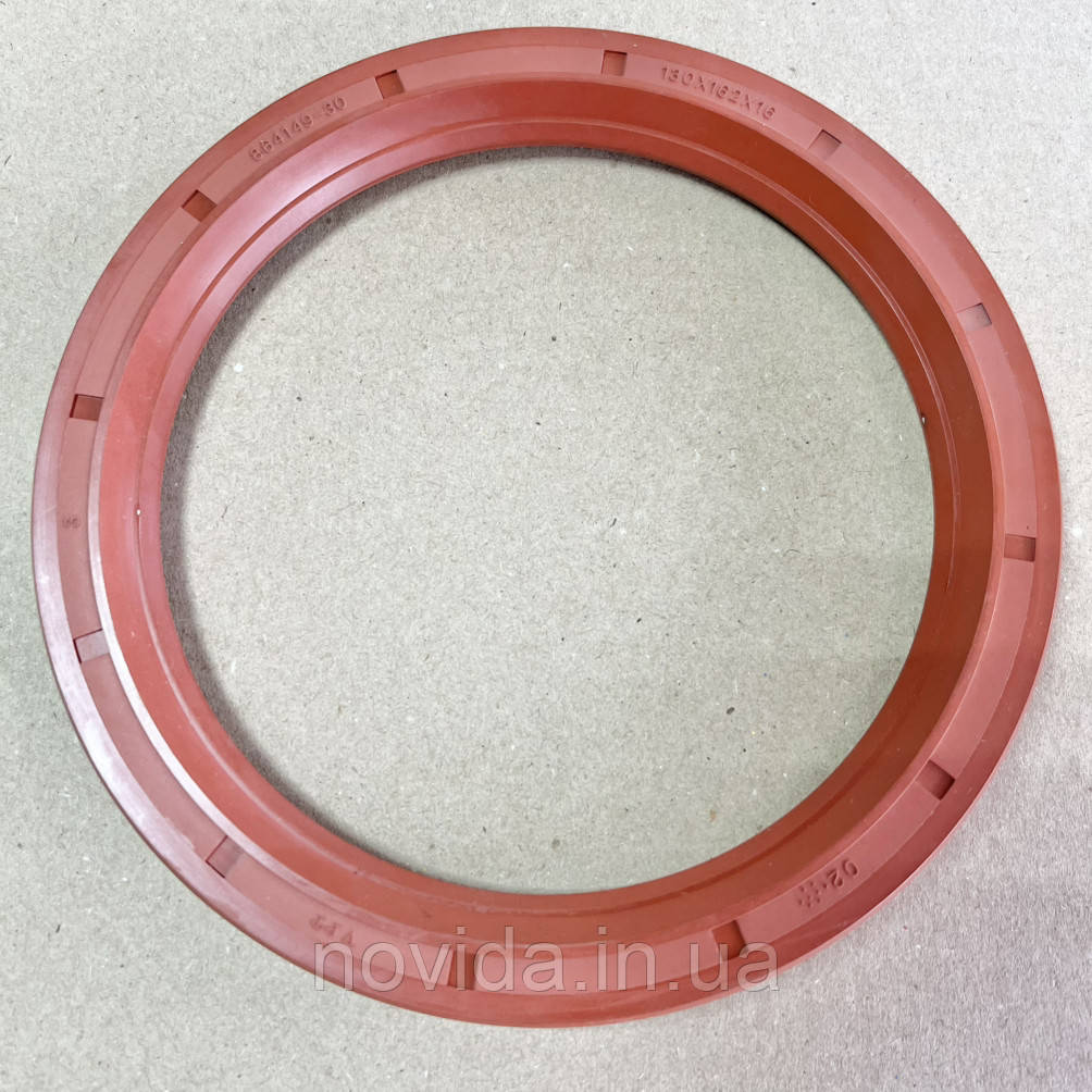 Сальник 130х162 ступиці КАМАЗ 4310 задній та передній (149) ПРЕМІУМ (червоний). 864149-30