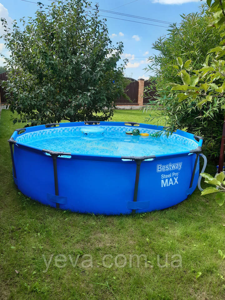 Басейн каркасний круглий bestway 305х76см, Каркасний басейн Intex для дачі, Мобільні басейни