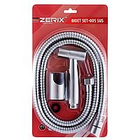 Набір для гігієнічного душу Zerix BIDET SET-005.SUS з нержавіючої сталі SUS304 упаковка блістер (ZX santech da