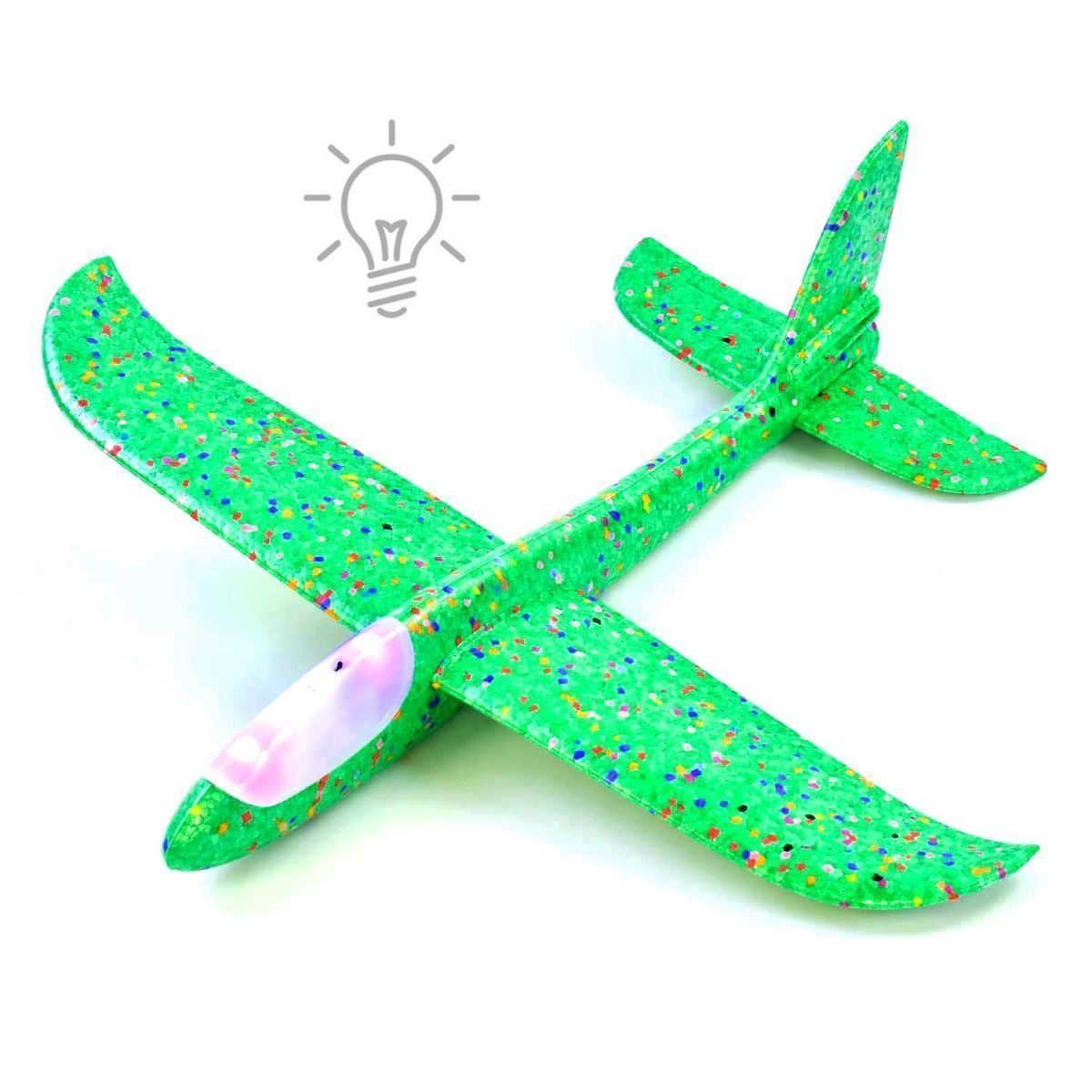 Пінопластовий літачок - планер М50439 Зелений, фото 1