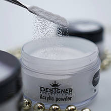 Акрилова пудра/Acrylic powder 28г. для зміцнення нігтів та акрилового нарощування Дизайнер White