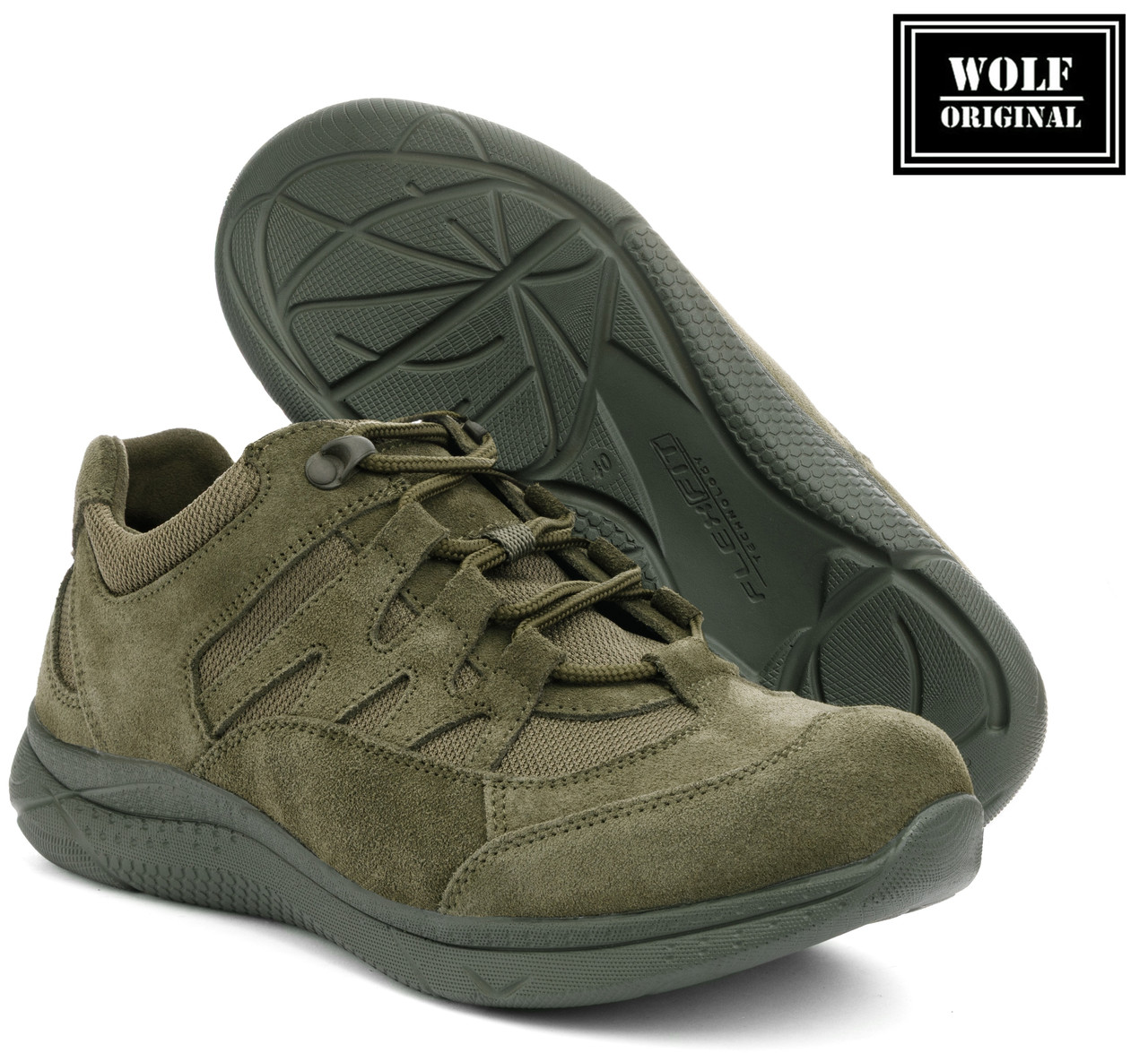 Кросівки чоловічі зелені для ВСУ замшеві Хакі "Desert Urban", фото 1