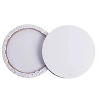 Кругле полотно на підрамнику Art Rangers Ø 30 см білий ґрунт 100% бавовна