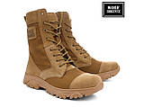 Тактичні дихаючі літні берці койот для військових. Літні берці з міцною підошвою. Wolf original, фото 3