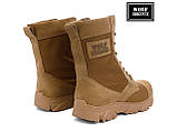 Тактичні дихаючі літні берці койот для військових. Літні берці з міцною підошвою. Wolf original, фото 5