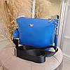 Сумка жіноча шкіряна ТМ "Vasha Para". Колір індиго, фото 2