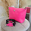 Сумка жіноча шкіряна ТМ "Vasha Para". Колір фуксія, фото 2