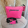 Сумка жіноча шкіряна ТМ "Vasha Para". Колір фуксія, фото 3