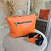 Сумка жіноча шкіряна ТМ "Vasha Para". Колір помаранчевий, фото 3