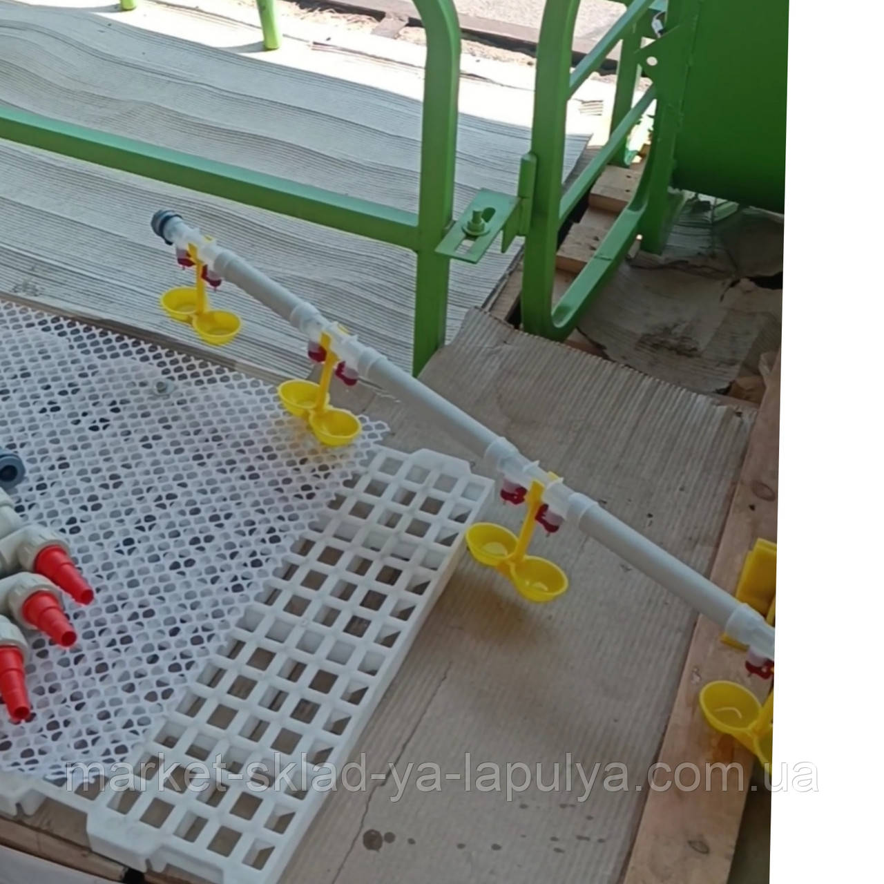 Поїлки Ніпельна комплект 1м+ 10 л резервуар, фото 1