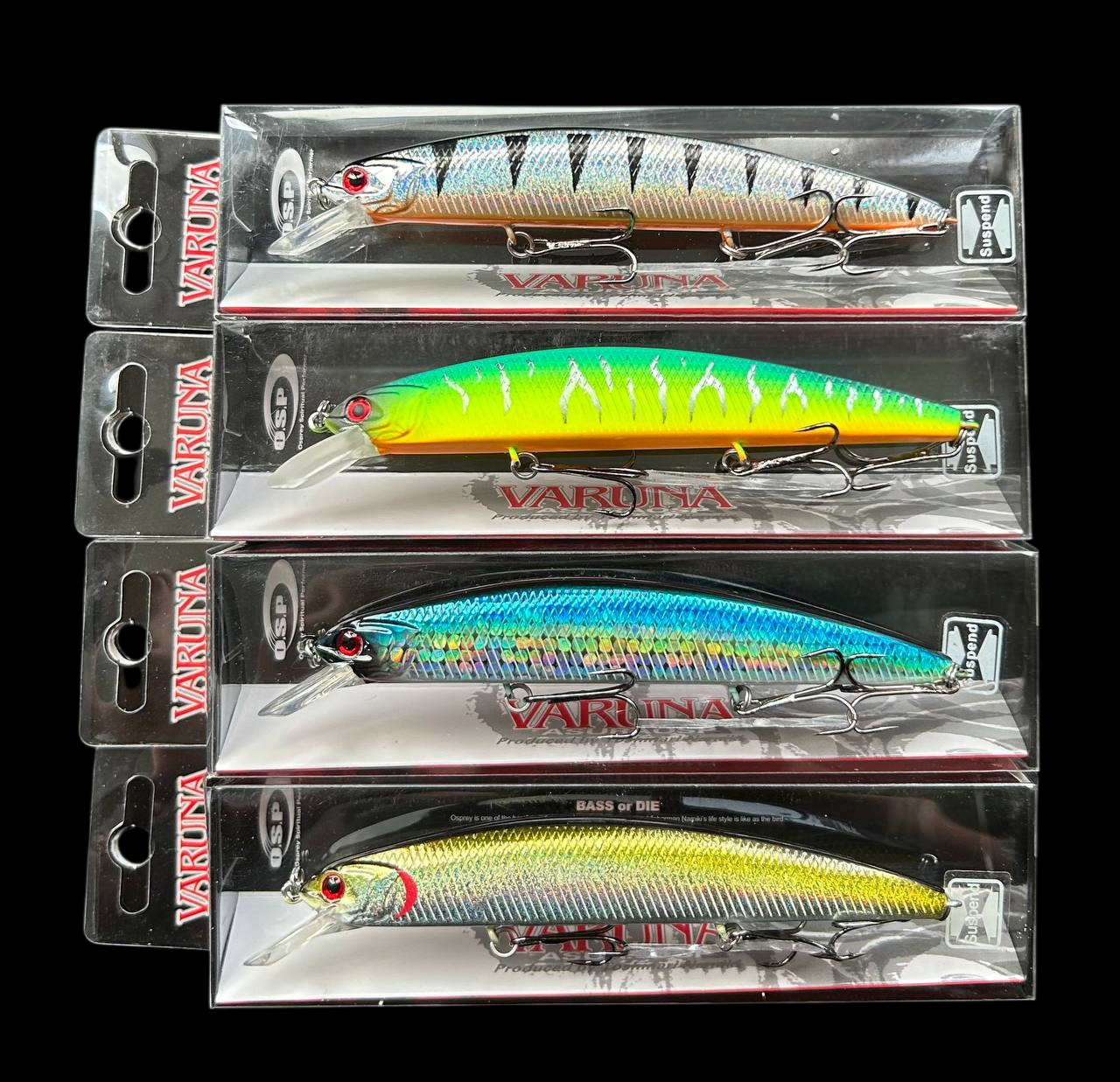 Воблер Columbia Varuna 110SP, 110 мм, 16 г (набір 4шт) | Японська якість, фото 1