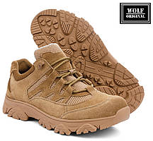 Тактичні літні повітропроникні кросівки "Desert Tracking" Койот. З гумовою оливобензостійкою підошвою. Wolf ori