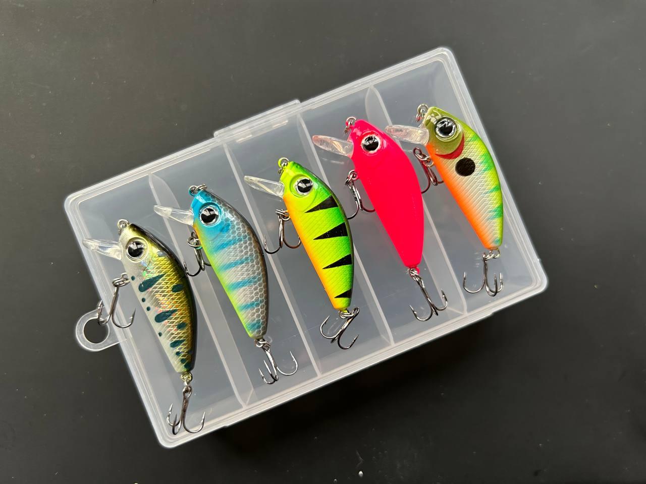 Воблер Columbia L-MINNOW 44, 44 мм, 5 г (набір 5шт+коробка) | Японська якість, фото 1