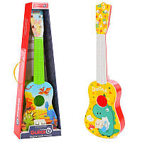 Гітара іграшка дитяча 898-43-44, 55 см, 4 струни, медіатор