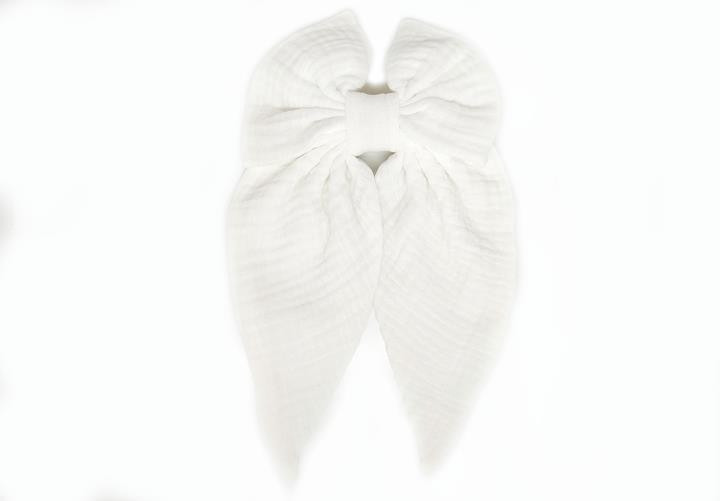 Шпилька для волосся Бант молочний, фото 1