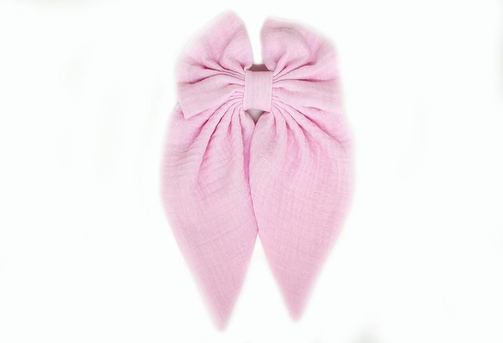 Шпилька для волосся Бант рожевий, фото 1