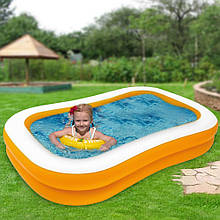 Басейн надувний Intex 57181 Мандарин 229х147х46 см, 600 л (I24)