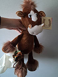 Кінь Каштан 40 см із мішком