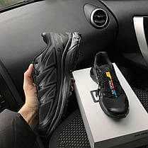 Кросівки чоловічі Salomon XT6 Lab total Black Саломон ХТ6 Лаб повністю чорні весна літо, фото 3