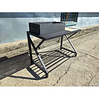 Мангал VESUVI Лофт зі столом та дровницею для пікніка на дачі, для заміського будинку, фото 2