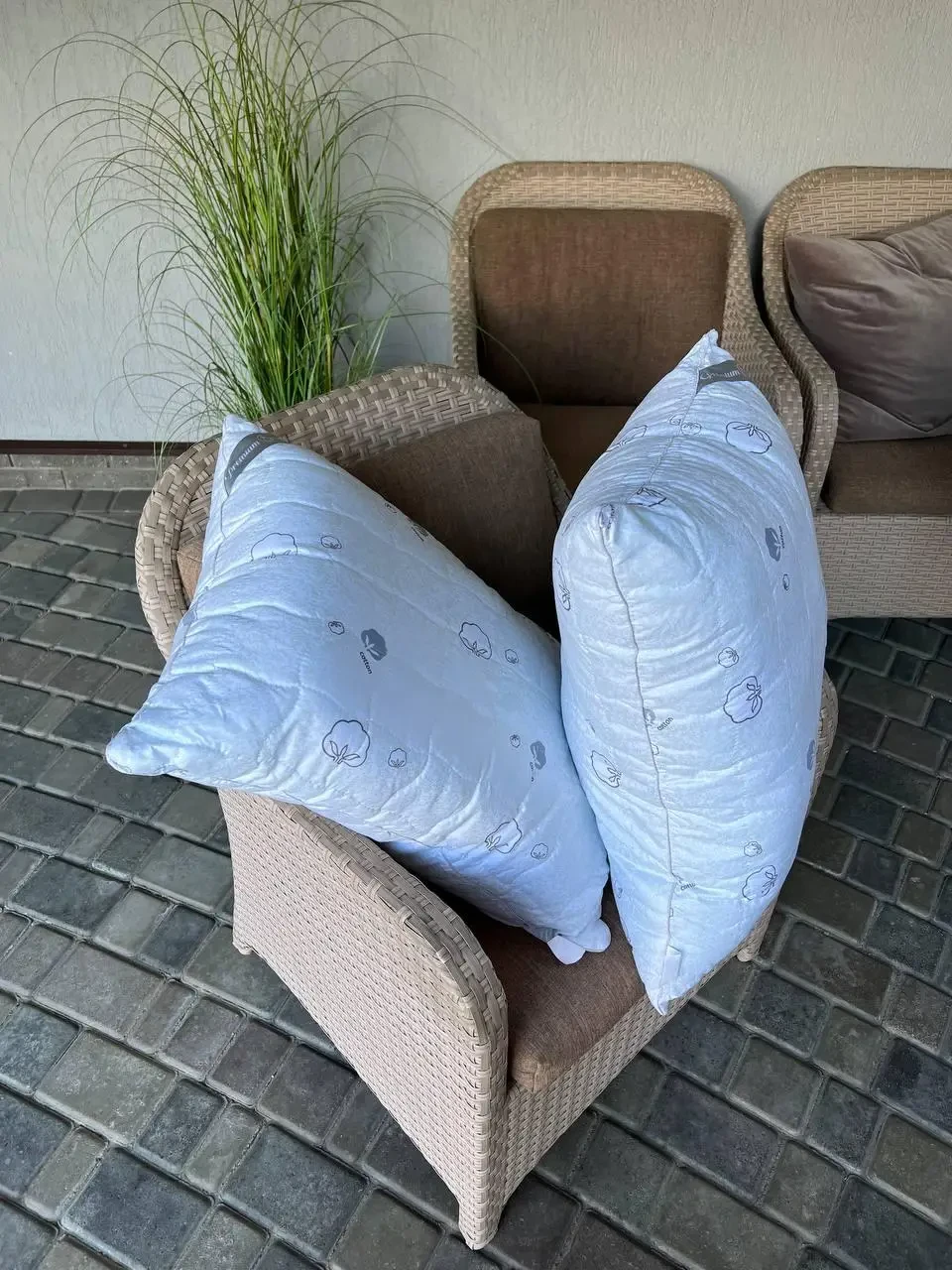 Подушка стьобана 50×70 см, середня щільність!, фото 1