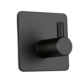 Елегантний настінний гачок з нержавіючої сталі SUS304 - самоклеючий 3M - BLACK