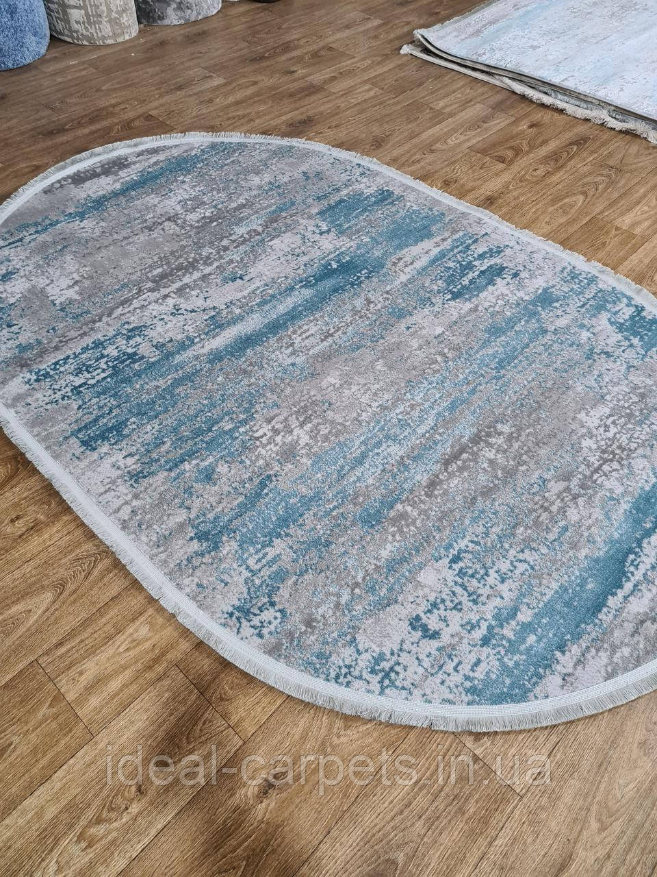 Килим овал 2*3м Odessa 0269 Абстракція Grey Blue, фото 1