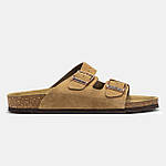 Чоловічі літні шльопанці Birkenstock Arizona (коричневі) модне літнє взуття 2098 Біркеншток топ, фото 4