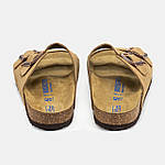 Чоловічі літні шльопанці Birkenstock Arizona (коричневі) модне літнє взуття 2098 Біркеншток топ, фото 9