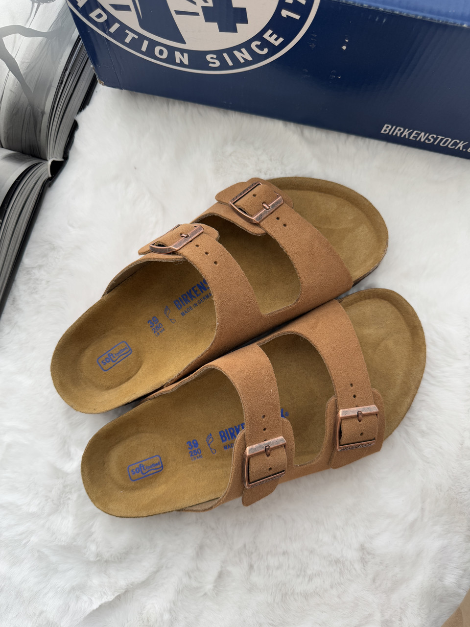 Чоловічі літні шльопанці Birkenstock Arizona Coffe (коричневі) модне літнє взуття brk-0005 Біркеншток топ, фото 1