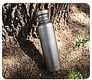 Пляшка титанова для води спортивна фляга з титану Loerston Titanium 750 мл з неопреновим чохлом, фото 10