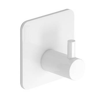 Елегантний настінний гачок з нержавіючої сталі SUS304 - самоклеючий 3M - WHITE