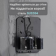 Самоклеючий тримач для швабри - нержавіюча сталь SUS304 - без свердління і клею - BLACK, фото 2