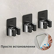 Самоклеючий тримач для швабри - нержавіюча сталь SUS304 - без свердління і клею - BLACK, фото 4