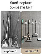 Самоклеючий тримач для швабри - нержавіюча сталь SUS304 - без свердління і клею - BLACK, фото 7