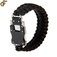 Браслет-ніж паракорд Bracelet Knife чорний