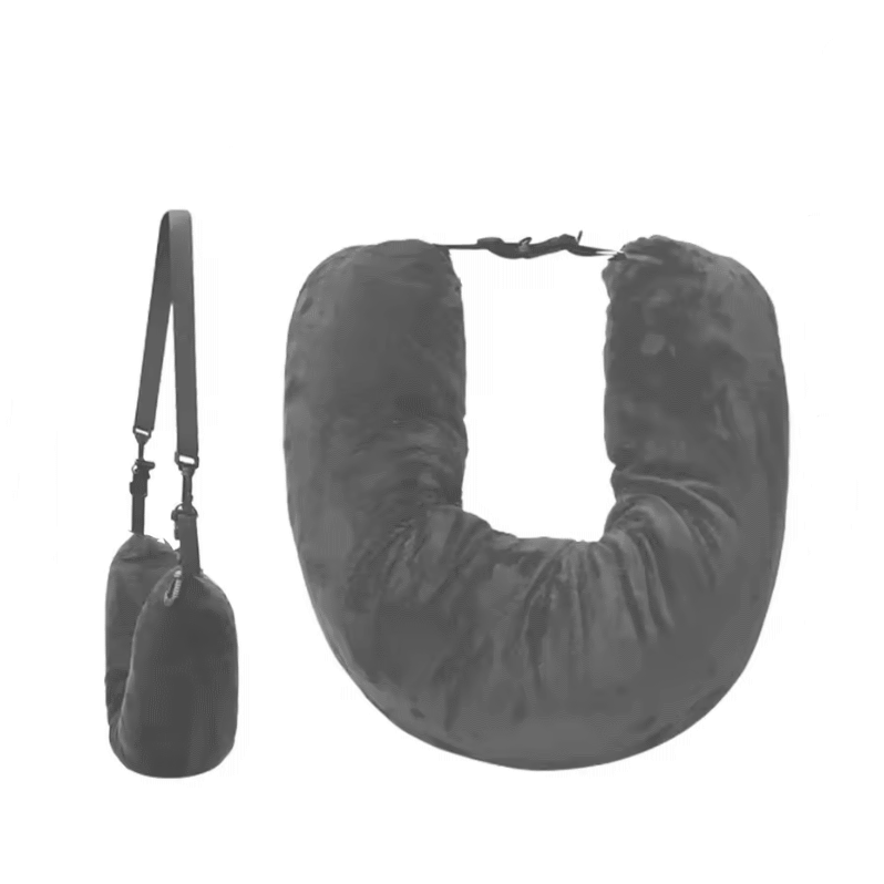 Подушка для подорожей на шию дорожня в літак під голову для дороги і поїздок ручна поклажа, фото 1