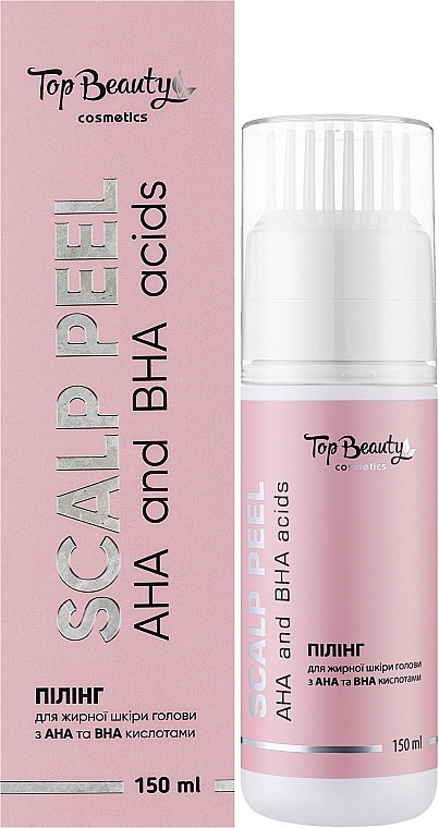Пілінг для жирної шкіри голови з АНА та ВНА кислотами Топ б'юті Top Beauty Scalp Peel 150 мл, фото 1