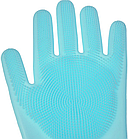 Рукавички зі щіткою для прибирання та миття посуду (Берізовий), фото 3