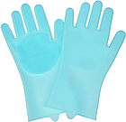 Рукавички зі щіткою для прибирання та миття посуду (Берізовий), фото 4