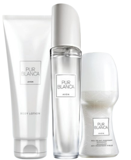 Подарунковий парфюмерно-косметичний набір Pur Blanca AVON для жінок, 50/125/50мл