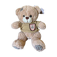 М'яка іграшка Ведмедик у светрі коричневий, 18 см