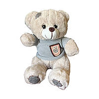 М'яка іграшка Ведмедик у светрі бежевий, 18 см